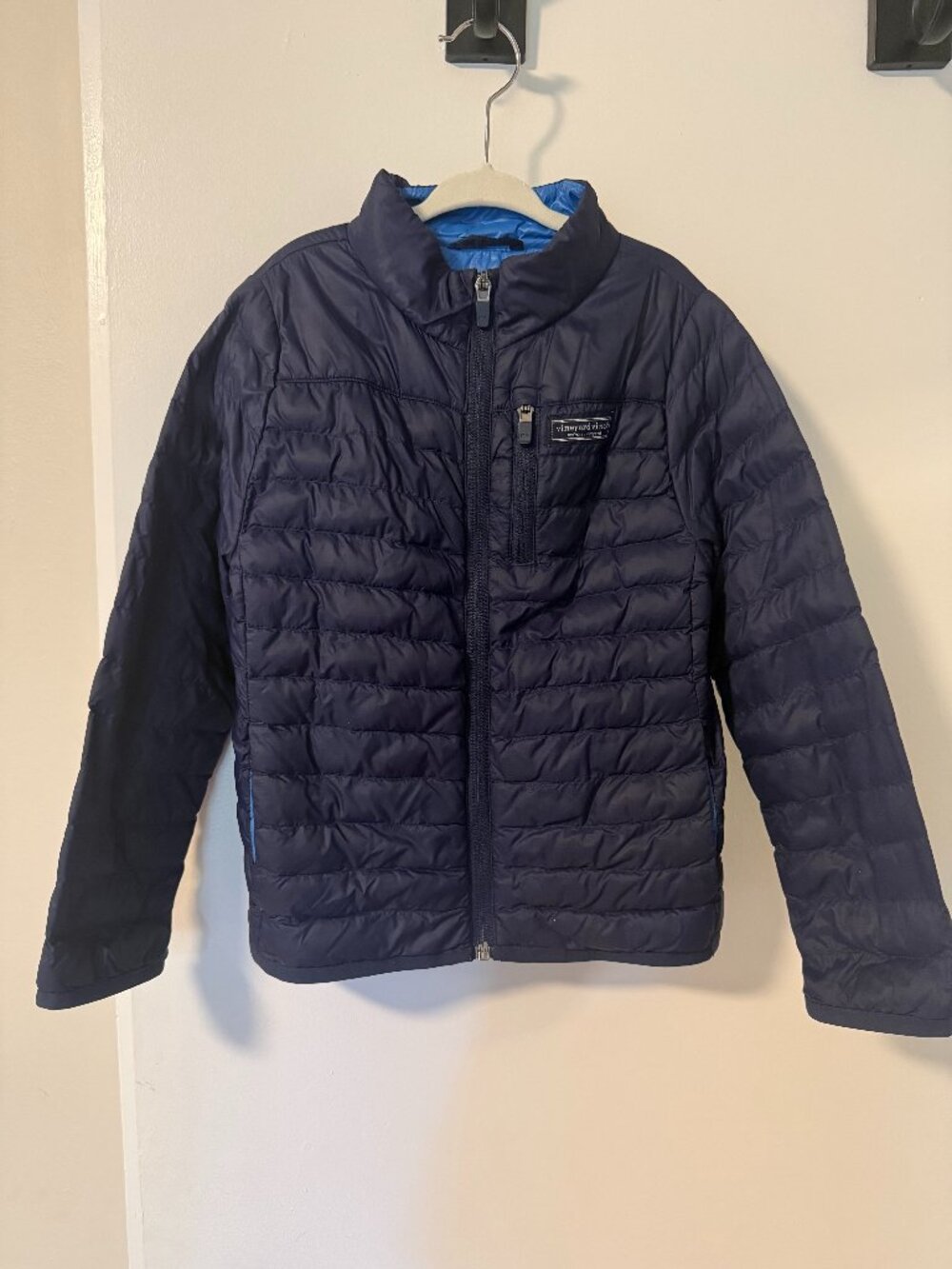 Vineyard Vines Boys Reversible Puffer Jacket - Navy/Blue - Size 5 - Like New